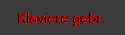 Klaviere gebr.